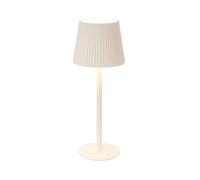 Well home lámpara de mesa blanca led recargable con 32 luces blancas cálidas y 4 niveles de brillo ø36,2x10,5cm