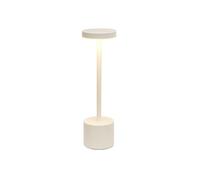 Well Home Lámpara de Mesa color Blanco con 24 luces LED blanco cálido con 3 modos de iluminación Ø8x34,2cm