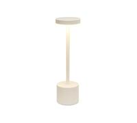 Well Home Lámpara de Mesa color Blanco con 24 luces LED blanco cálido con 3 modos de iluminación Ø8x34,2cm
