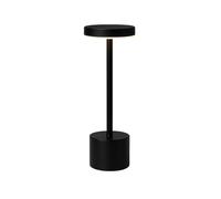 Well Home Lámpara de Mesa color Negro con 24 luces LED blanco cálido con 3 modos de iluminación Ø8x34,2cm