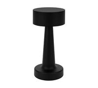 Well Home Lámpara de Mesa color Negro Recargable con 16 luces LED y 3 modos de iluminación Ø8,9x20,9cm