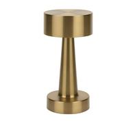 Well home lámpara de mesa color oro recargable con 16 luces led y 3 modos de iluminación ø20,9x8,9cm