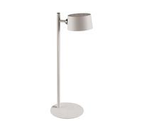 Well Home Lámpara de mesa LED recargable USB-C Ø14,5x35,5cm en color Blanco roto con 3 modos de luz