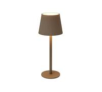 Well home lámpara de mesa taupe led recargable con 32 luces blancas cálidas y 4 niveles de brillo ø36,2x10,5cm