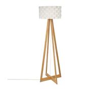 Well home - lámpara de pie en bambú color blanco ø50x150cm