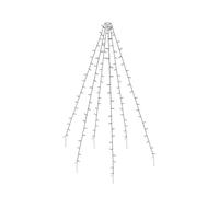 Well home luces de bandera con 360 led en blanco cálido 12 cm