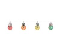 Well home luces de fiesta - cadena de 30 bombillas en forma de bola con 4 colores surtidos