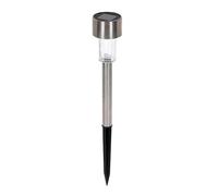 Well home luz solar led exterior, h. 36,5cm y cabeza ø4,6cm en acero inoxidable de luz blanca y fría