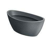 Well Home Maceta de Rotomoldeo Aria Oval Granito 40x20x16