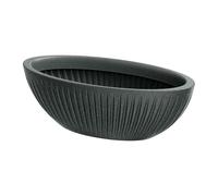 Well Home Maceta de Rotomoldeo Latia Oval 58x24x20 Grafito Granito