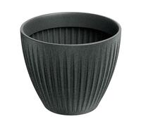 Well Home Maceta de Rotomoldeo Latia Round Ø40x33 Grafito Granito