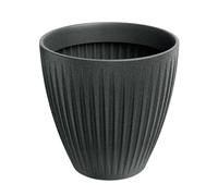 Well Home Maceta de Rotomoldeo Latia Round MIDL Ø48x48 Grafito Granito