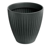 Well Home Maceta de Rotomoldeo Latia Round MIDL Ø60x58 Grafito Granito