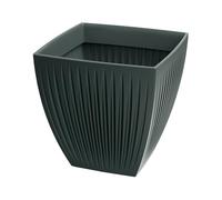 Well Home Maceta de Rotomoldeo Latia Square MIDL Ø40x40 Antracita