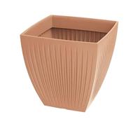 Well Home Maceta de Rotomoldeo Latia Square MIDL Ø40x40 Terracota