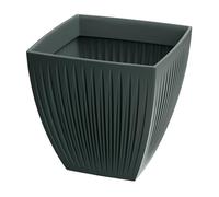 Well Home Maceta de Rotomoldeo Latia Square MIDL Ø48x48 Antracita