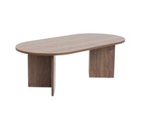 Well Home Mesa de Centro Mindanao 119x60x40cm Acabado Nogal, Diseño Moderno y Elegante, Tablero 18mm en melamina, Fácil Montaje