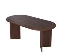 Well Home Mesa de Comedor Sumbawa 180x90x75cm Acabado Nogal, para 6-8 Personas, Tablero 25mm en melamina, Diseño Moderno y Elegante
