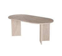 Well Home Mesa de Comedor Sumbawa 180x90x75cm Acabado travertino, para 6-8 Personas, Tablero 25mm en melamina, Diseño Moderno y Elegante