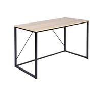 Well Home Mesa Plegable ''Elmo Oak'' en Madera de Nogal y Color Negro