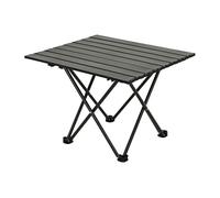 Well home mesa plegable en metal color negro 56x40x46cm