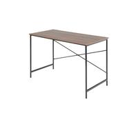 Well home mesa plegable ''tasman'' en madera de nogal color negro