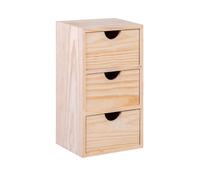 Well home - miniblock 3 cajones en madera de pino