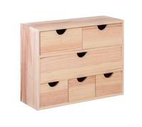 Well home - miniblock 6 cajones multi en madera de pino 14 cm