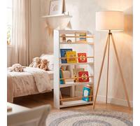 WELL HOME MOBILIARIO & DECORACIÓN Acogedor rincón de Lectura - Infantil - Lámpara de pie 135cms + Librería de pie 4 baldas