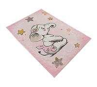 Wellhome Alfombra de poliéster estampada 100 x 200 cm