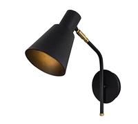 WELL HOME MOBILIARIO & DECORACIÓN Aplique de pared, metal, negro, 14x36x40, casquillo e 27 max 40 w