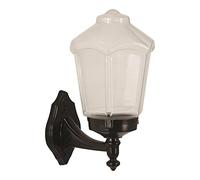 WELL HOME MOBILIARIO & DECORACIÓN Aplique de pared para exterior, abs, negro, 25x20x34, casquillo e 27 max 60 w
