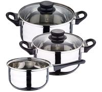 Wellhome Batería de Cocina 5pc Acero Inoxidable | Alta Calidad y Durabilidad