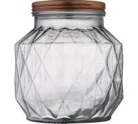 WELL HOME MOBILIARIO & DECORACIÓN Bote de Vidrio 2,2 L - Recipiente de Almacenaje para Cocina con Tapa, Ideal para Pasta, Cereales y Alimentos Secos