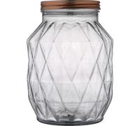 WELL HOME MOBILIARIO & DECORACIÓN Bote de Vidrio 2,9 L - Recipiente de Almacenaje para Cocina con Tapa, Ideal para Pasta, Cereales y Alimentos Secos