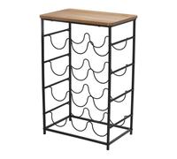 Wellhome Botellero compacto y ligero 40x26x60 cm – Organizador elegante para exhibir botellas