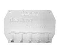 WELL HOME MOBILIARIO & DECORACIÓN Colgador de llaves de pared ¡Chacho! ¡las llaves del choso! color Blanco
