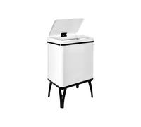 WELL HOME MOBILIARIO & DECORACIÓN - Cubo de basura inteligente, 30 L, apertura automática CON SENSOR o contacto manual, 43x35,5x26 cm, blanco