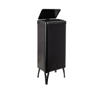 Well home mobiliario & decoración cubo de basura inteligente con apertura automática y contacto manual de 60l, 35,5x26x95,5cm color negro. 26 cm