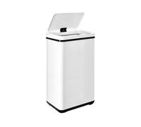 Well Home MOBILIARIO & DECORACIÓN Cubo de Basura Inteligente SIN Patas con Apertura automática y Contacto Manual de 50L, 35,5x26x H.56cm, Blanco.