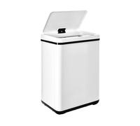 Well Home MOBILIARIO & DECORACIÓN Cubo de Basura Inteligente SIN Patas con Apertura automática y Contacto Manual de 40L, Alto: 55,5 (x35,5x26), Blanco.