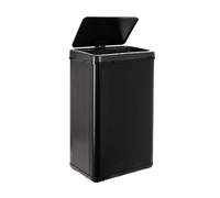 Well Home MOBILIARIO & DECORACIÓN Cubo de Basura Inteligente SIN Patas con Apertura automática y Contacto Manual de 50L, 35,5x26x H.56cm, Negro.