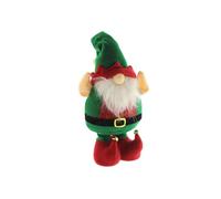Figura decorativa de santa en pie de color verde h.46cm