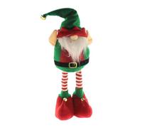 Figura Decorativa de Santa Extensible en Pie de Color Verde H.45cm