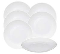 WELL HOME MOBILIARIO & DECORACIÓN Juego de 6 platos blancos WellHome, PK5217