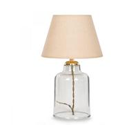 WELL HOME MOBILIARIO & DECORACIÓN Lámpara de noche 30 cm. marrón claro, tipo E27 Ma, WH1202