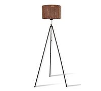 WELL HOME MOBILIARIO & DECORACIÓN Lámpara de pie 165 cm. negro/marrón, tipo e 27 Max 45-60 W, WH1075