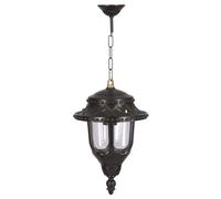 WELL HOME MOBILIARIO & DECORACIÓN Lámpara de techo para exterior - Negro, 25x25x50