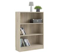 WELL HOME MOBILIARIO & DECORACIÓN Librería Estantería para Libros de Madera Turia 2 estantes Color Roble patinado 79 x 27 x 108 cm