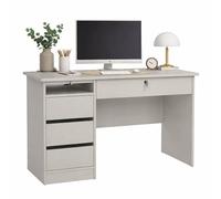 WELL HOME MOBILIARIO & DECORACIÓN Mesa Escritorio, Mesa de Estudio Tormes Cashmere con 4 Cajones en Color Cashmere 110 x 49 x 76 cm